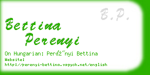 bettina perenyi business card